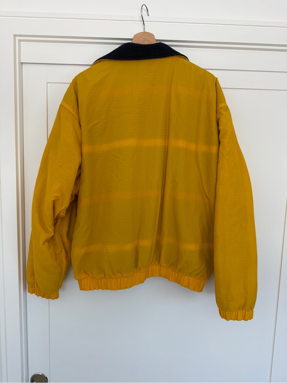 Dunbrooke Yellow Jacket with Cozy Navy Striped Fleece - Large - Picture 10 of 16